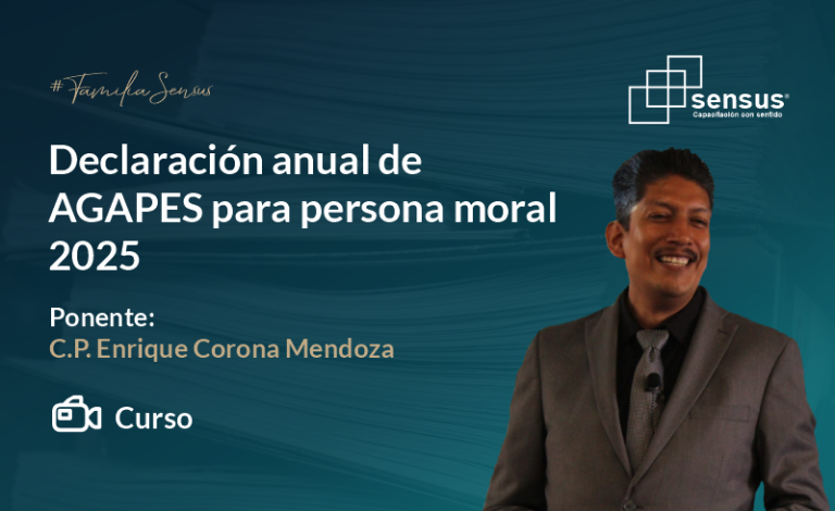 Declaración anual de AGAPES para persona moral 2025