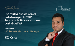 Estímulos fiscales en el autotransporte 2025. Teoría práctica en el nuevo portal del SAT