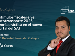 Estímulos fiscales en el autotransporte 2025. Teoría práctica en el nuevo portal del SAT