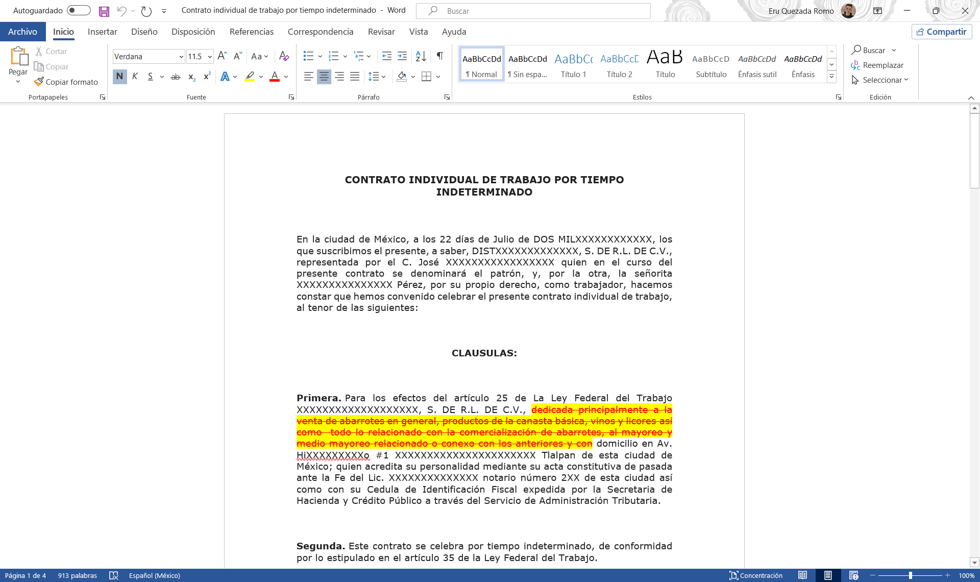 Contrato individual de trabajo por tiempo indeterminado - Image 2