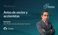 Aviso de socios y accionistas