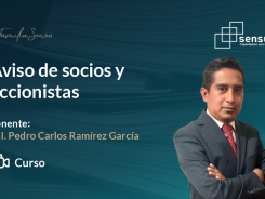 Aviso de socios y accionistas