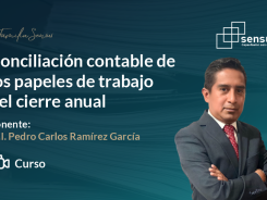Conciliación contable de los papeles de trabajo del cierre anual