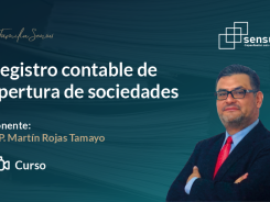 Registro contable de apertura de sociedades