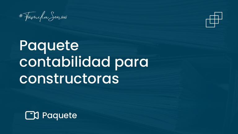 Paquete contabilidad para constructoras