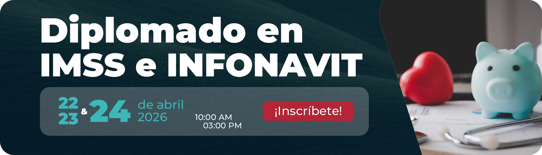 Banner principal Diplomado en IMSS e INFONAVIT